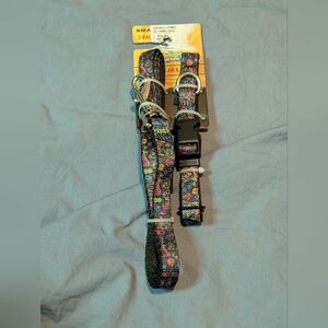 Buckle-Down Spongebob Dog Collar and Leash Set, Size Small